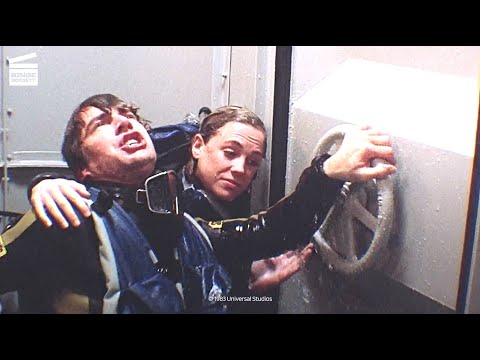 Jaws 3 D Mike And Kay Are Attacked By The Shark HD CLIP