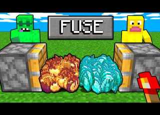 Minecraft But We Can FUSE ITEMS
