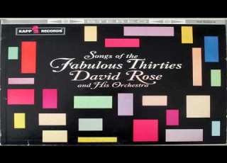  David Rose Songs Of The Fabulous Thirties 1958 GMB