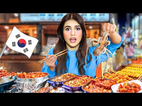 أكلت أغرب أكل شوارع في كوريا ومرضت