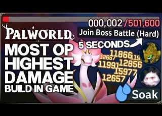 Palworld 1 0 New Best HIGHEST DAMAGE Build Found OP Status Combo Deletes Hard Mode Tower Guide
