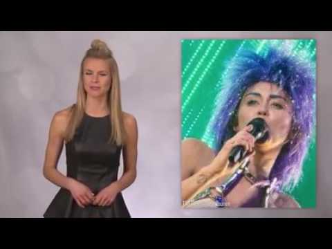 Miley Cyrus Goes Balls Out With LED Strapon On Stage