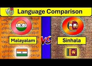 Malayalam Vs Sinhala Language Comparison Dravidian Vs Indo Aryan Sinhala And Malayalam