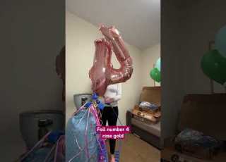 Number 4 Bonsballoons Sakalosa Balloon Number Rosegold Helium Foil Birthday Funny Decor