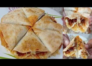  طريقة عمل ميني كريب الدجاج بعيش التورتيلا