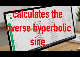 How To Calculates The Inverse Hyperbolic Sine Of A Given Number Excel