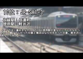  個人的に好きな発車メロディーTOP25