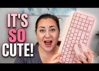 This Rose Logitech Combo Is TOO CUTE For The Office