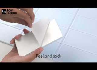  Peel Stick Ice Blue Glass Tile 3x6 For Bath Kitchen