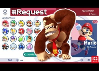 MARIO AND SONIC AT THE OLYMPIC GAME TOKYO 2020 Gameplay 2 Players Donkey Kong VS Mario