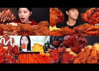  Crunchy Juicy BBQ Chicken Mukbang Compilation