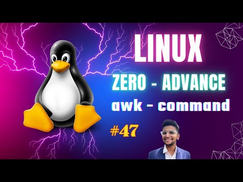 Awk Command Linux ZERO TO ADVANCE Linux Video Series 47 Linux Opensource Devops Sysadmin