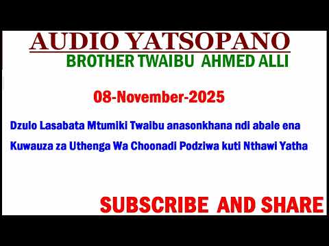 TWAIBU AHMED ALLI URALIKI WA PA 08 November 2025