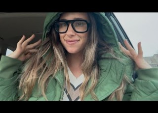  ASMR In My Car Puffer Jacket Sounds Gum Chewing Tingly Whispers