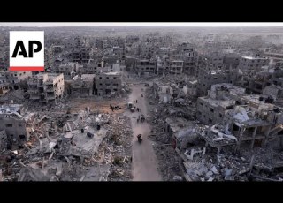  Drone Footage Shows Widespread Destruction In Gaza