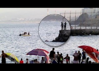 عاجل وبالفيديو من داخل سبتة شاهد المغاربة الذين وصلو إلى سبتة المحتلة ورد فعل الشرطة الإسبانية