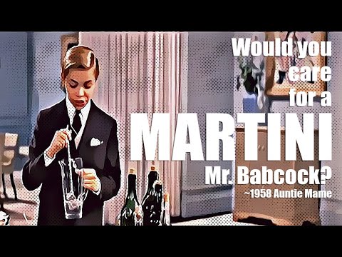 MARTINI 1958 AUNTIE MAME THE FIRST YOUNGEST ACTOR TO MIX A COCKTAIL IN FILM JAN HANDZLIK
