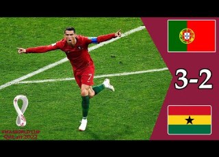 فوز البرتغال على منتخب غانا ب 2 3 و كريستيانو لازال يحطم الأرقام في عمر 37