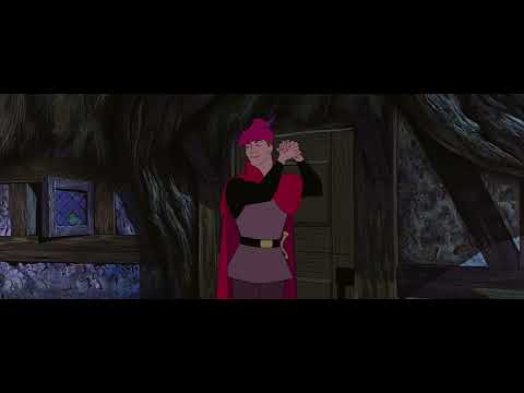 Sleeping Beauty 1959 Get Back To The Cottage Maleficent Ambushes Phillip 1080p 24fps H264 128kbit