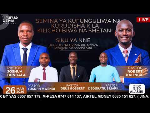 MFUNGULIENI MWACHE AENDE ZAKE PT 4 PASTOR JOSHUA BUNDALA ALHAMISI 26 03 2026