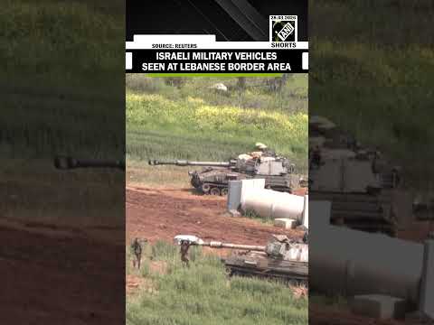 Armoured Vehicles Seen Near Lebanon Border Amid Ongoing Israel Hezbollah Hostilities