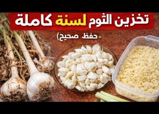  افضل طريقه لتخزين الثوم المفروم سنه كامله بدون مايبوظ أخطاء لازم تبعدى عنها طريقه الثوم ـ البودر
