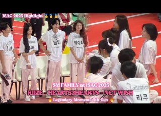 SM Family Moments Interaction At ISAC 2025 RIIZE NCT WISH Hearts2Hearts