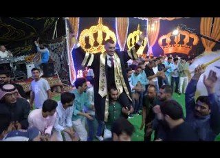 حفل تخريج محمد جلال ابو الغنم الفنان شرحبيل التعمري والشاعر احمد الشيخ استديوهات زهرة الأقصى