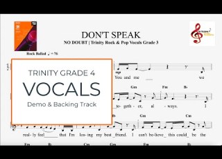 Don T Speak No Doubt Trinity Rock Pop Vocals Grade 4