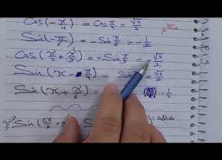 الدائرة المثلثية ودساتير الارجاع