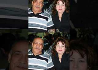الراحل عصام عبه جي مع زوجته