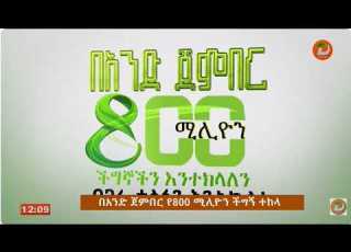  በአንድ ጀምበር የ800 ሚሊዮን ችግኝ ተከላ በጋራ ተስፋን እንትከል