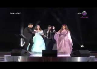 عاصي الحلاني بسعودية برياض 2019 ديو مع نجوى كرم و ملحم زين وديانا حداد