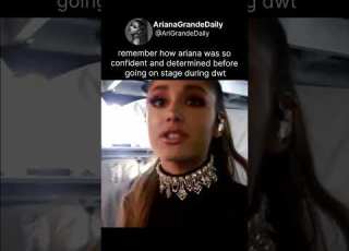  آریانا قبل از رفتن روی صحنه در مراسم Dwt خیلی با اعتماد به نفس و مصمم بود Arianagrande