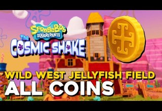 SpongeBob Squarepants The Cosmic Shake Wild West Jellyfish Fields All Coin Locations