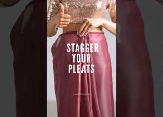  Saree School Lesson 5 Stagger Your Pleats Saree Pleating And Folding Saree Draping Shorts