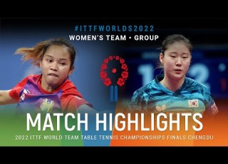 Highlights Paranang Orawan THA Vs Lee Zion KOR WT Grps ITTFWorlds2022