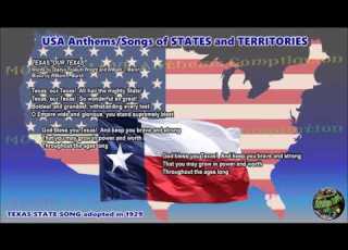 Texas State Song TEXAS OUR TEXAS With Music Vocal And Lyrics