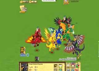 SOCIAL EMPIRES WAR DRAGON SUPREMO BAHAMUNT VZ DRAGONES BAHAMUNES DORADO NEGRO VERDE AZUL Y ROJO