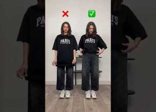 Easy Oversized T Shirt Hack For Better Looks Shopping Link Shorts Fashion Tshirt Hack Diy