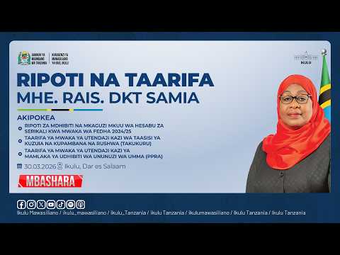 RAIS SAMIA AKIPOKEA RIPOTI YA CAG NA TAARIFA ZA TAKUKURU NA PPRA IKULU DAR ES SALAAM