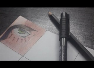  رسم عين إيرين من أنمي هجوم العمالقة