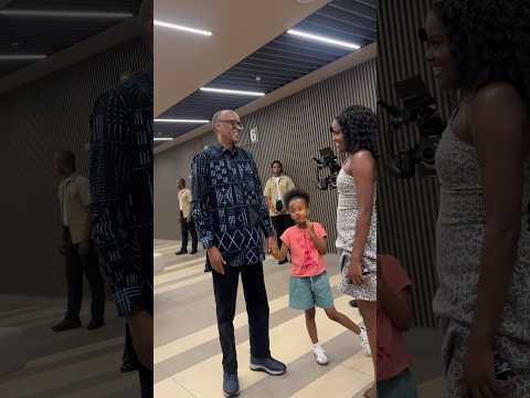 Sherrie Silver And HE President Paul Kagame At Giants Of Africa Expect Beautiful Things