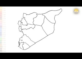  Syria Map Outline With Places Art Tutorial How To Draw Map Of Syria Step By Step Artjanag
