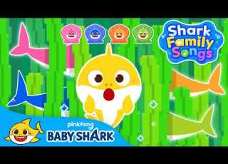 Hide And Seek With The Shark Family Song Shark Family Songs Song For Kids Baby Shark Official