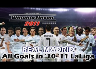 PS2 PES 2011 REAL MADRID All Goals In La Liga 10 11