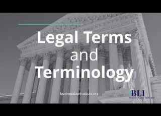  Legal Terms And Terminology