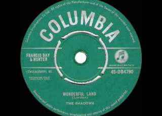 1962 Shadows Wonderful Land 1 UK Hit