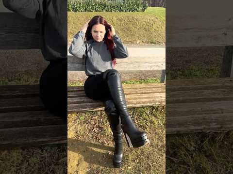 Accidentally Treaded In Dogpoo In My Thigh High Leather Boots Asmr Yuckfactor Leather Boots