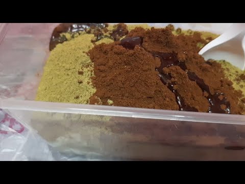 الطريقة السعودية في تخمير الحنة و تغذية الشعر والحصول على لون غامق وفيه لامعه تعالوا